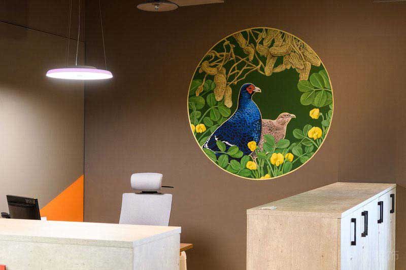 現(xiàn)代中式風格彩繪背景墻