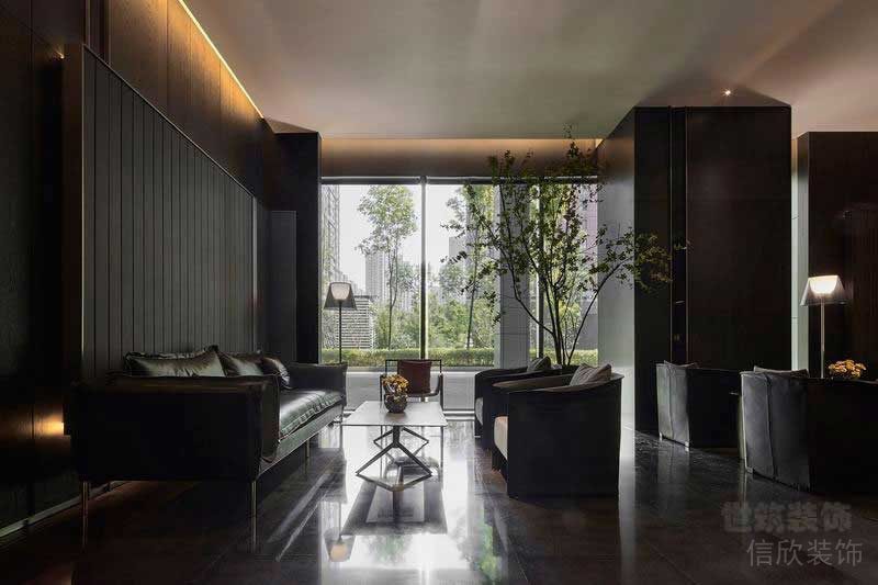 現(xiàn)代中式風(fēng)樣板間起居室休閑廳