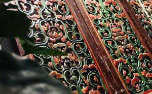 新房別墅中式風(fēng)屏風(fēng)古典雕花效果圖