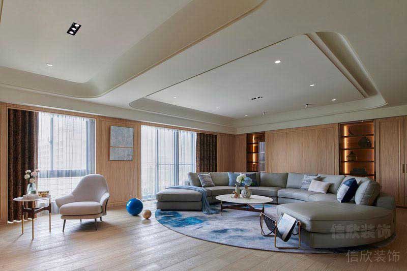 新房輕奢風(fēng)沙發(fā)背景墻效果圖