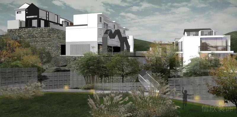 新居別墅現(xiàn)代簡約風(fēng)外立面效果圖