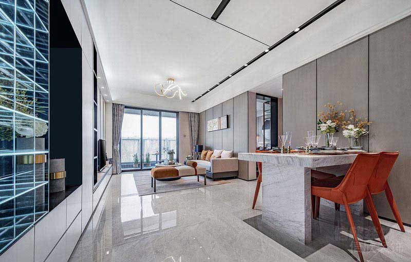 新居現(xiàn)代簡約風(fēng)客餐廳效果圖