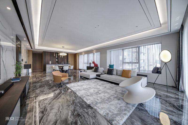 新居現(xiàn)代簡約風客餐廳效果圖(新居現(xiàn)代輕奢風客廳效果圖)