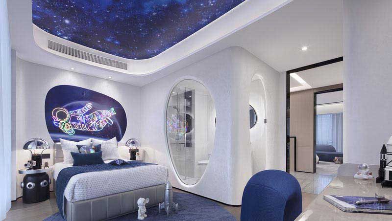 新居現(xiàn)代簡(jiǎn)約風(fēng)科技主臥效果圖