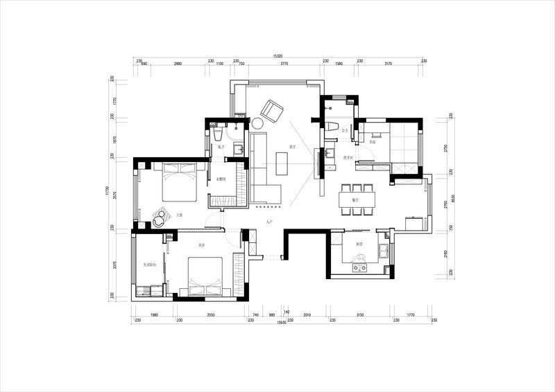 新居現(xiàn)代簡約風(fēng)設(shè)計圖 (2)
