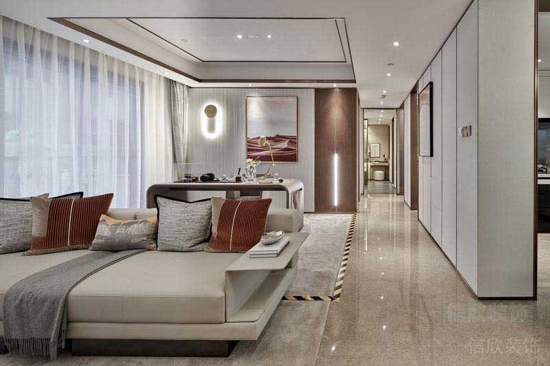 新居現(xiàn)代輕奢風(fēng)客餐廳效果圖(2)