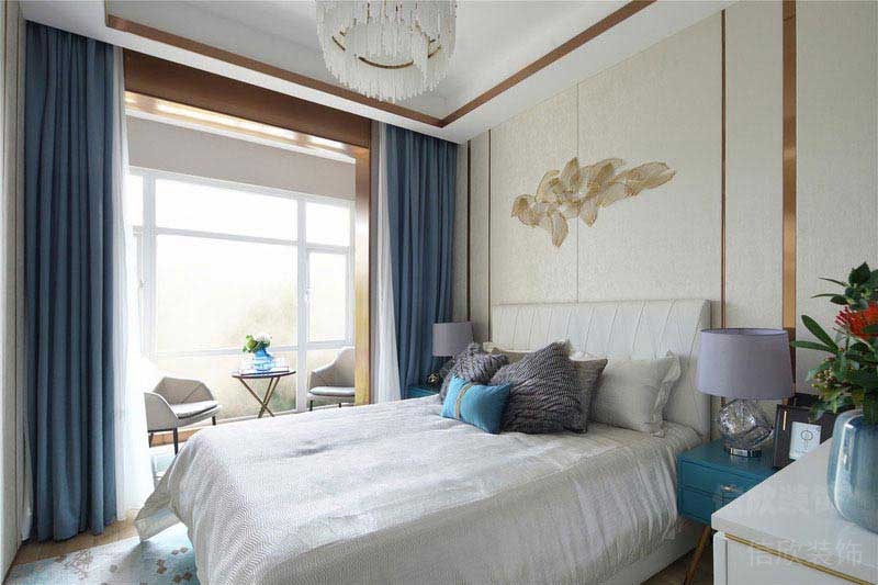 新居現(xiàn)代輕奢風(fēng)主臥效果圖(2)