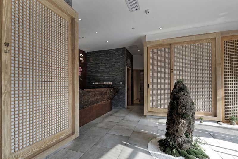 新中式禪意風(fēng)餐廳大堂藝術(shù)景觀