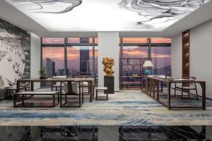 新中式風(fēng)格辦公室書法茶藝休閑室