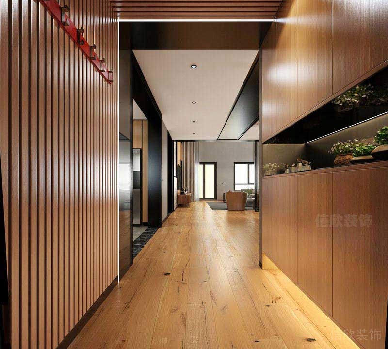 新中式家居空間入戶玄關(guān)