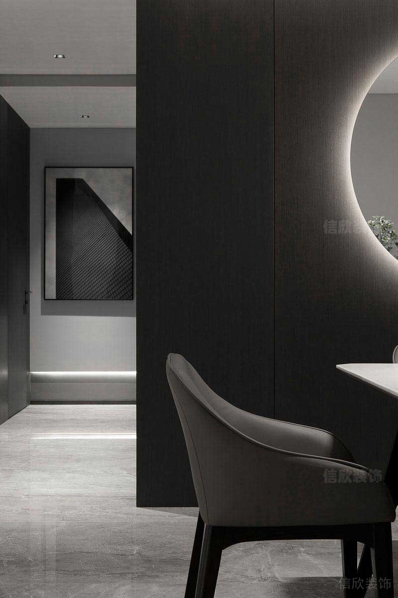 新中式深色調(diào)家居空間餐廳