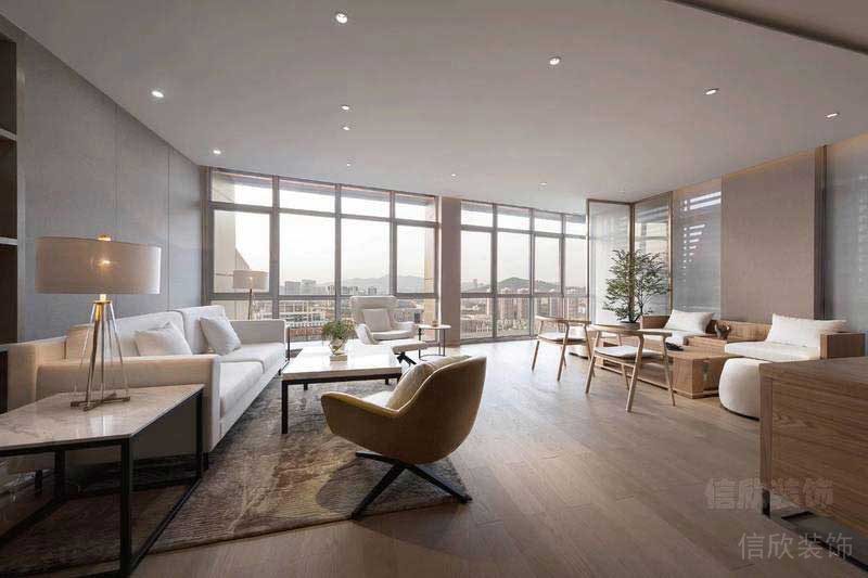 原木現(xiàn)代風(fēng)辦公室接待洽談區(qū)