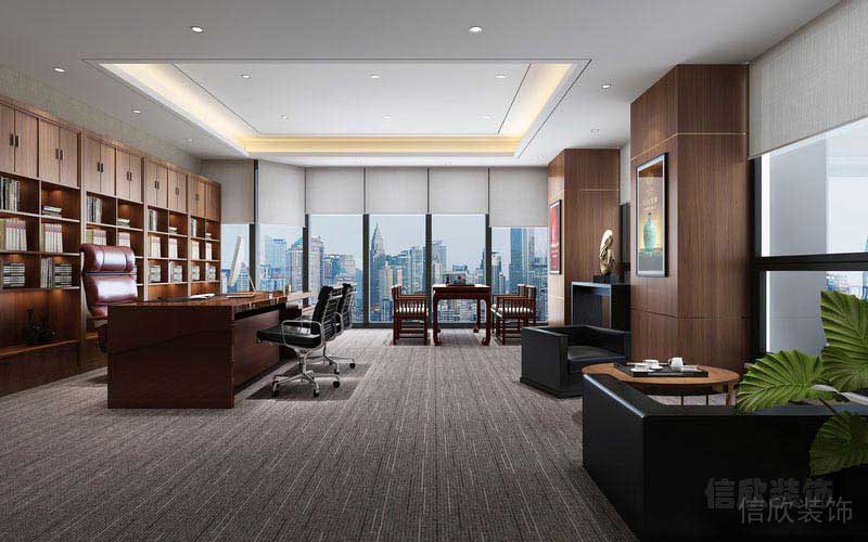 原木現(xiàn)代簡約風(fēng)辦公室經(jīng)理私人辦公室