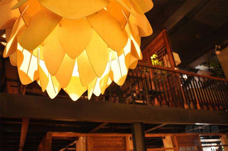 中式餐廳簡(jiǎn)潔吊燈