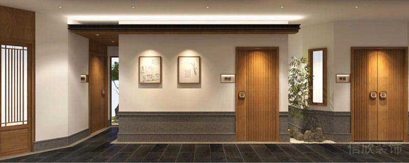 中國(guó)風(fēng)中式餐廳木質(zhì)過(guò)道餐廳裝修效果圖