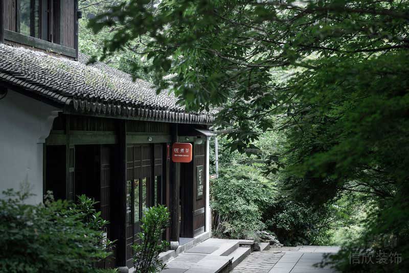 中式風(fēng)格茶飲空間外立面形象