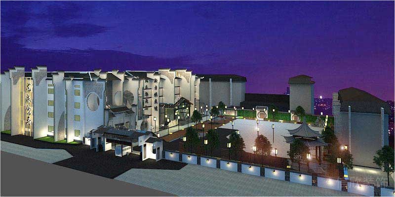 中式風(fēng)格建筑外觀效果圖