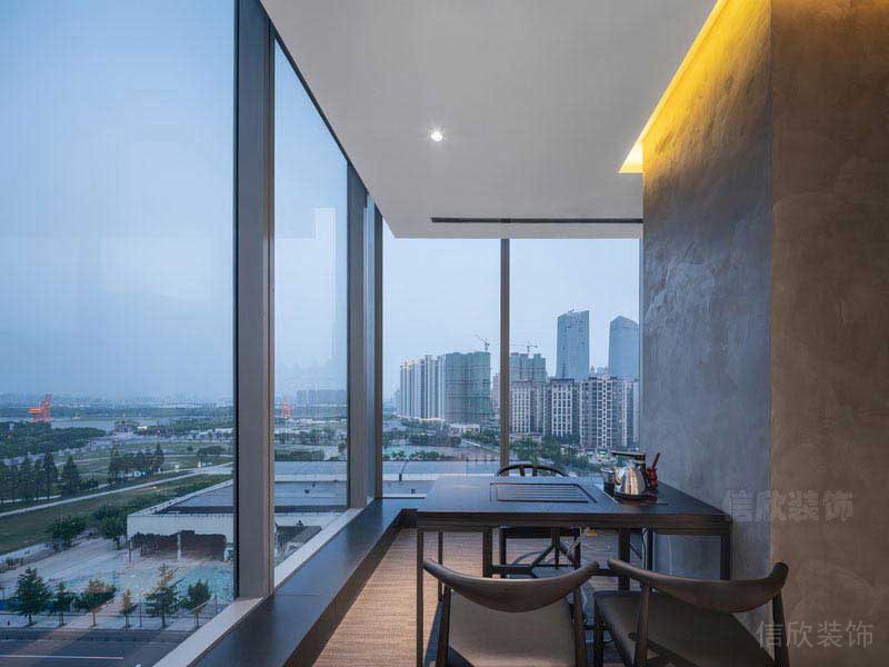 中式簡約風(fēng)辦公室公共品茶會(huì)客區(qū)