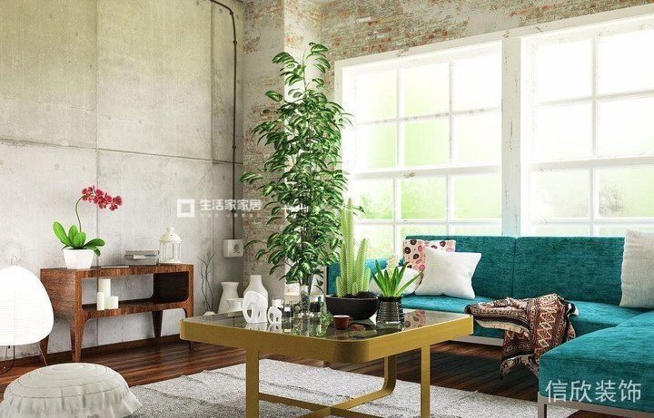 工業(yè)風(fēng)裝修效果圖沙發(fā)設(shè)計(jì)圖大廳效果