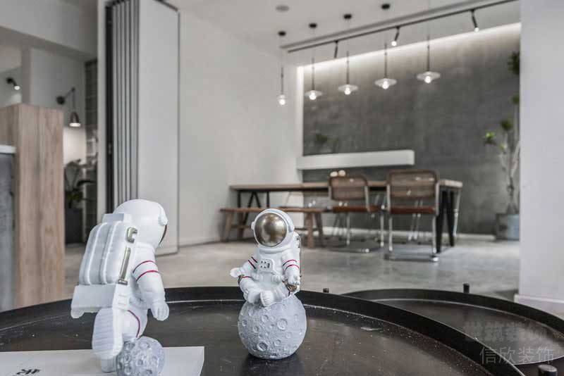 工業(yè)風(fēng)工作室待客區(qū)洽談室簡約家居裝修設(shè)計。