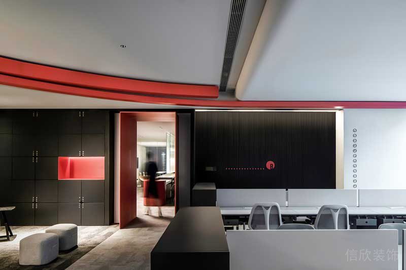 深圳南山前海現(xiàn)代風(fēng)格辦公室裝修設(shè)計辦公區(qū)