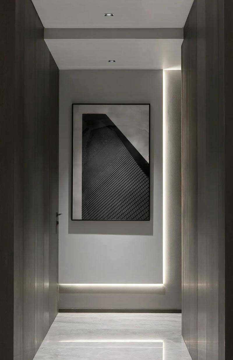 深圳鹽田極簡風(fēng)格家庭住宅裝修設(shè)計過道 深圳鹽田極簡風(fēng)格家庭住宅裝修設(shè)計過道