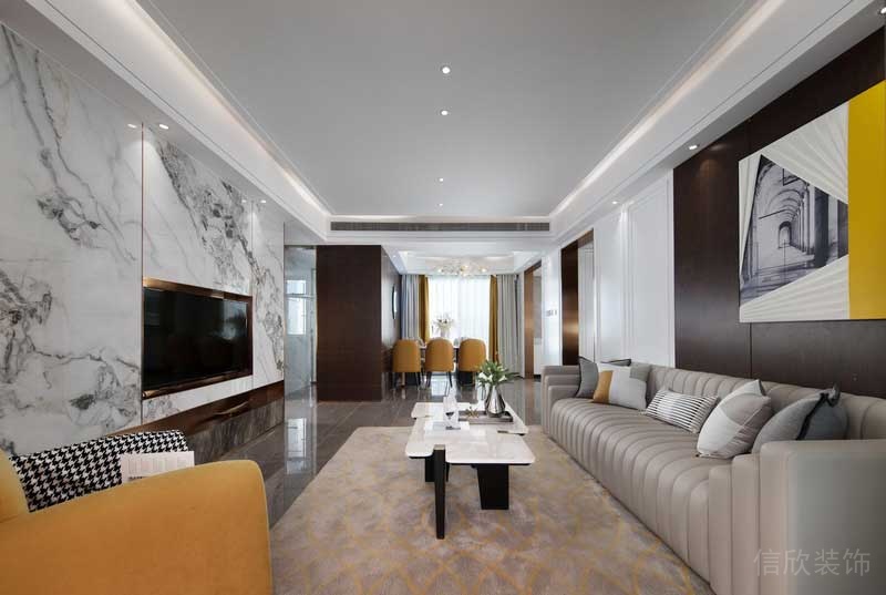 深圳龍崗坂田萬(wàn)科第五園輕奢風(fēng)大戶型樣板間設(shè)計(jì)米灰色沙發(fā) 深圳龍崗坂田萬(wàn)科第五園輕奢風(fēng)大戶型樣板間設(shè)計(jì)米灰色沙發(fā)