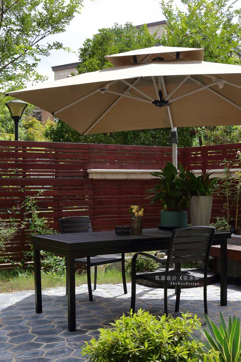 茶室裝修戶外茶桌
