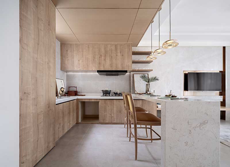 深圳南山區(qū)別墅裝修設(shè)計(jì)-開(kāi)放式廚房