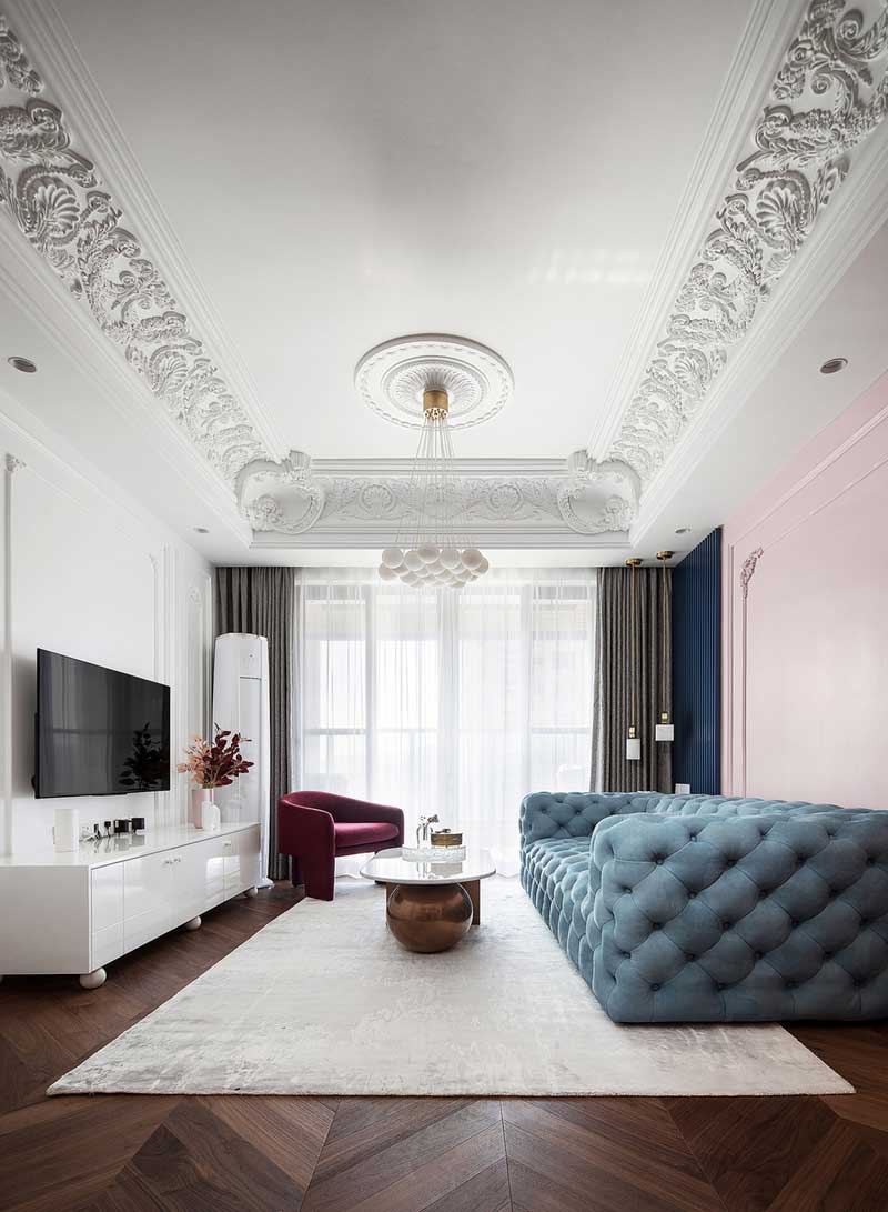 南山區(qū)輕奢風(fēng)格家裝裝修設(shè)計方案電視背景墻