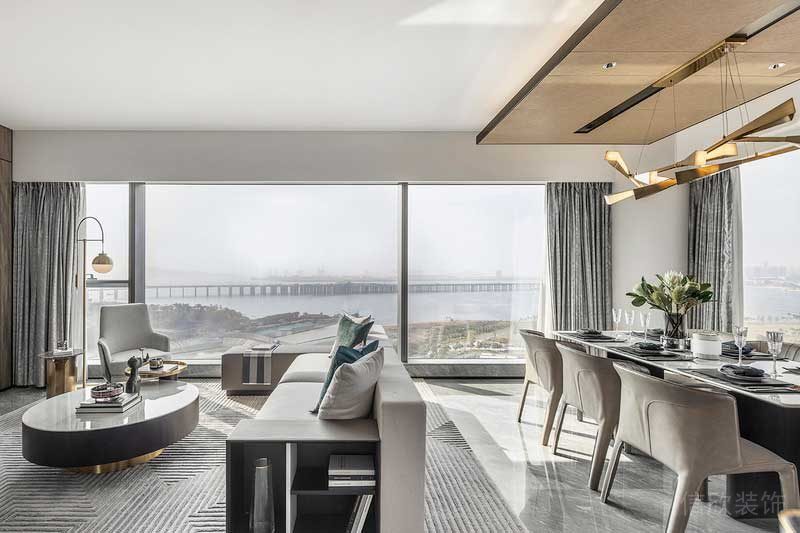 深圳鹽田區(qū)現代輕奢家庭裝修設計客餐廳家具 深圳鹽田區(qū)現代輕奢家庭裝修設計客餐廳家具