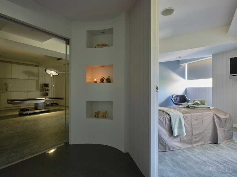 深圳南山西麗暖色調(diào)美式極簡家裝裝修按摩房入口處 深圳南山西麗暖色調(diào)美式極簡家裝裝修按摩房入口處