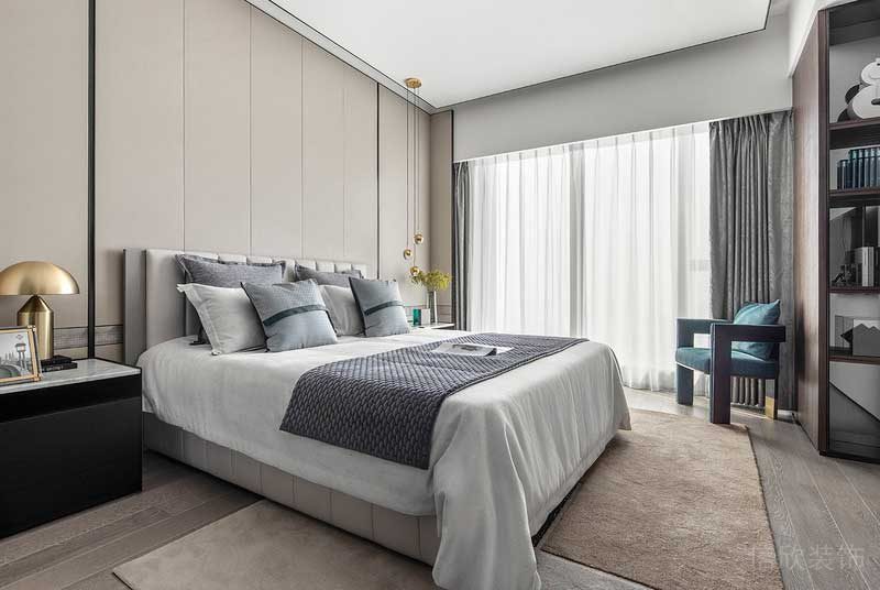 深圳鹽田區(qū)現代輕奢家庭裝修設計主臥 深圳鹽田區(qū)現代輕奢家庭裝修設計主臥