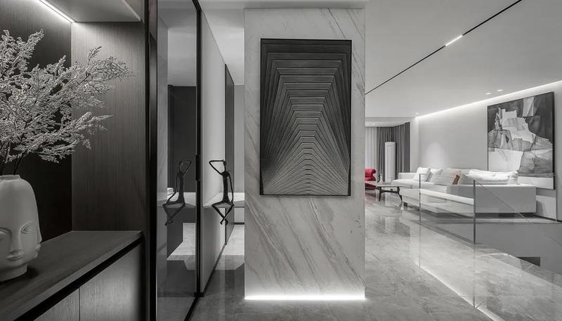 深圳鹽田極簡風(fēng)格家庭住宅裝修設(shè)計客廳軟裝陳設(shè) 深圳鹽田極簡風(fēng)格家庭住宅裝修設(shè)計客廳軟裝陳設(shè)