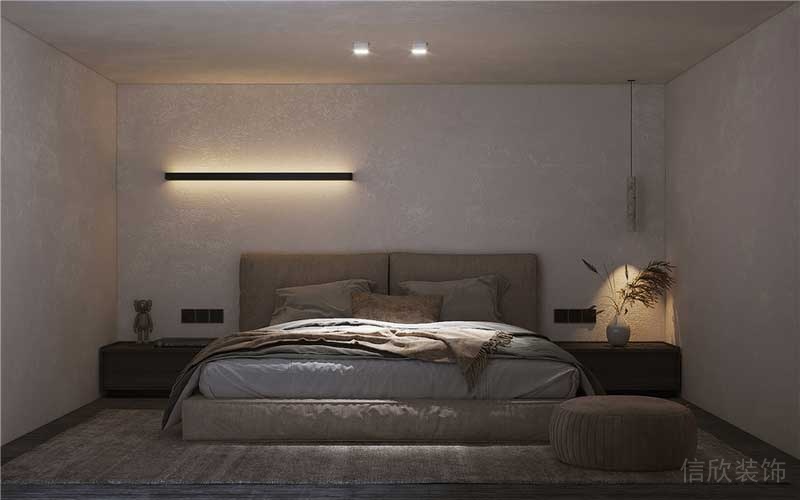 深圳南山現(xiàn)代簡(jiǎn)約家庭裝修設(shè)計(jì)主臥