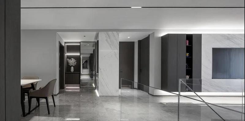 深圳鹽田極簡風(fēng)格家庭住宅裝修設(shè)計玻璃攔河 深圳鹽田極簡風(fēng)格家庭住宅裝修設(shè)計玻璃攔河