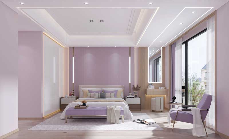 深圳南山區(qū)前海輕奢風(fēng)格新房三居室裝修女兒房