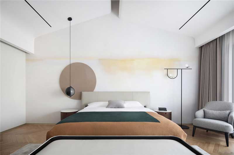 深圳龍華區(qū)現(xiàn)代中式風(fēng)格舊房裝修改造完工后實景圖主臥 深圳龍華區(qū)現(xiàn)代中式風(fēng)格舊房裝修改造完工后實景圖主臥