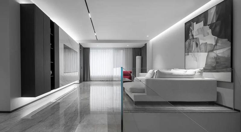 深圳鹽田極簡風(fēng)格家庭住宅裝修設(shè)計客廳 深圳鹽田極簡風(fēng)格家庭住宅裝修設(shè)計客廳