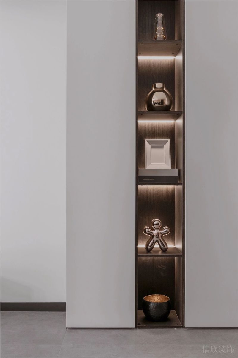 深圳福田區(qū)筆架山極簡(jiǎn)風(fēng)新房裝修設(shè)計(jì)案例裝飾陳列柜 深圳福田區(qū)筆架山極簡(jiǎn)風(fēng)新房裝修設(shè)計(jì)案例裝飾陳列柜