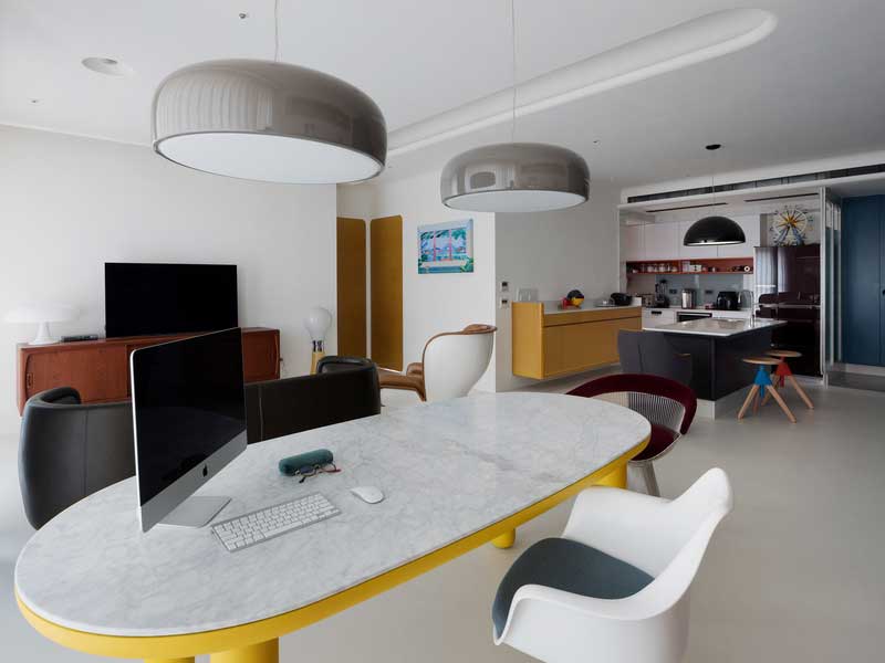 深圳龍崗后現(xiàn)代藍(lán)色調(diào)三居室裝修圖客餐廳 深圳龍崗后現(xiàn)代藍(lán)色調(diào)三居室裝修圖客餐廳