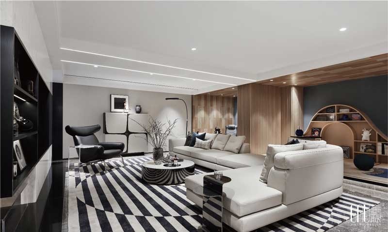 南山區(qū)80平方簡(jiǎn)約家裝裝修客廳