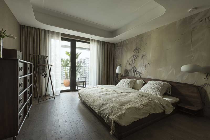 深圳羅湖現(xiàn)代古典混搭家裝裝修主臥