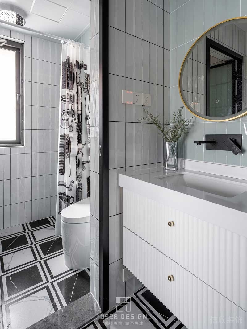 深圳羅湖區(qū)極簡家裝裝修設計餐廳衛(wèi)生間