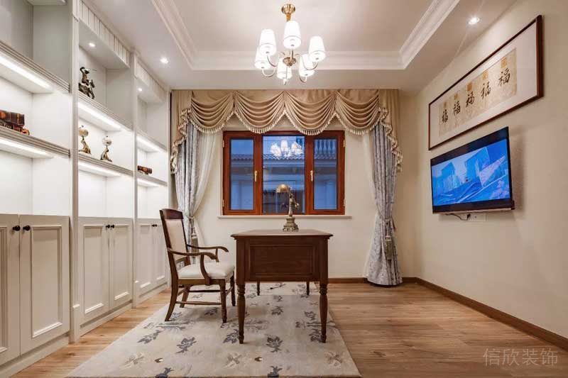 深圳寶安碧桂園簡(jiǎn)歐風(fēng)格別墅樣板間設(shè)計(jì)書房