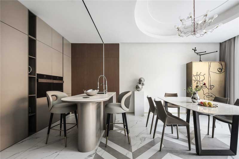 深圳龍華區(qū)現(xiàn)代中式風(fēng)格舊房裝修改造完工后實景圖開放式廚房 深圳龍華區(qū)現(xiàn)代中式風(fēng)格舊房裝修改造完工后實景圖開放式廚房