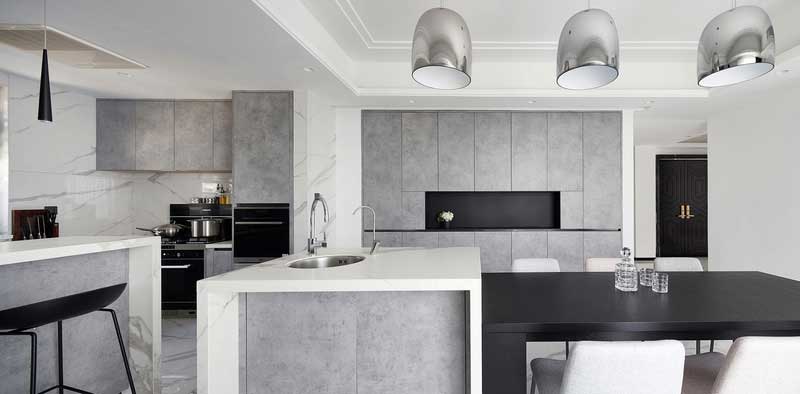 深圳龍崗區(qū)極簡風格大戶型家裝裝修設計圖島臺 深圳龍崗區(qū)極簡風格大戶型家裝裝修設計圖島臺