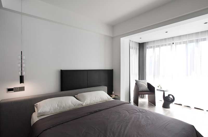 深圳鹽田美式極簡風(fēng)家庭新房裝修工程案例主臥 深圳鹽田美式極簡風(fēng)家庭新房裝修工程案例主臥