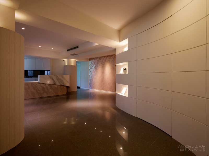 深圳南山西麗暖色調(diào)美式極簡(jiǎn)家裝裝修過(guò)道