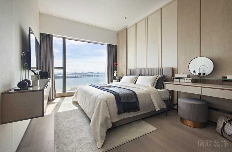 深圳龍崗區(qū)現(xiàn)代風(fēng)高檔家庭裝修工程案例主臥 深圳龍崗區(qū)現(xiàn)代風(fēng)高檔家庭裝修工程案例主臥